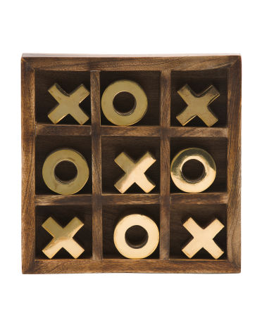 Made In India Wood Tic Tac Toe Game